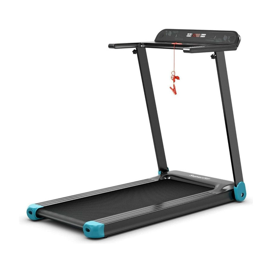 Folding Treadmill with APP Control and Bluetooth Speaker-Blue