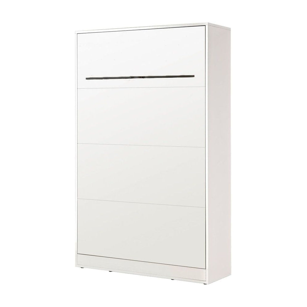 SPACEO Vertical Wall Bed 120x200 White / Black Handles