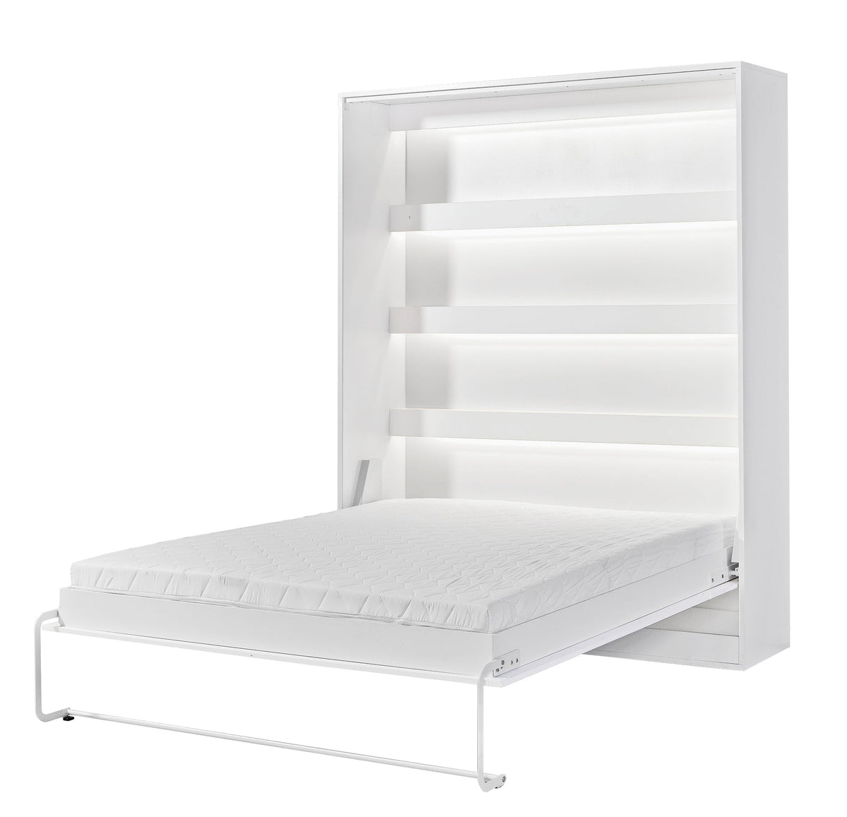 SPACEO Vertical Wall Bed White Handles product image