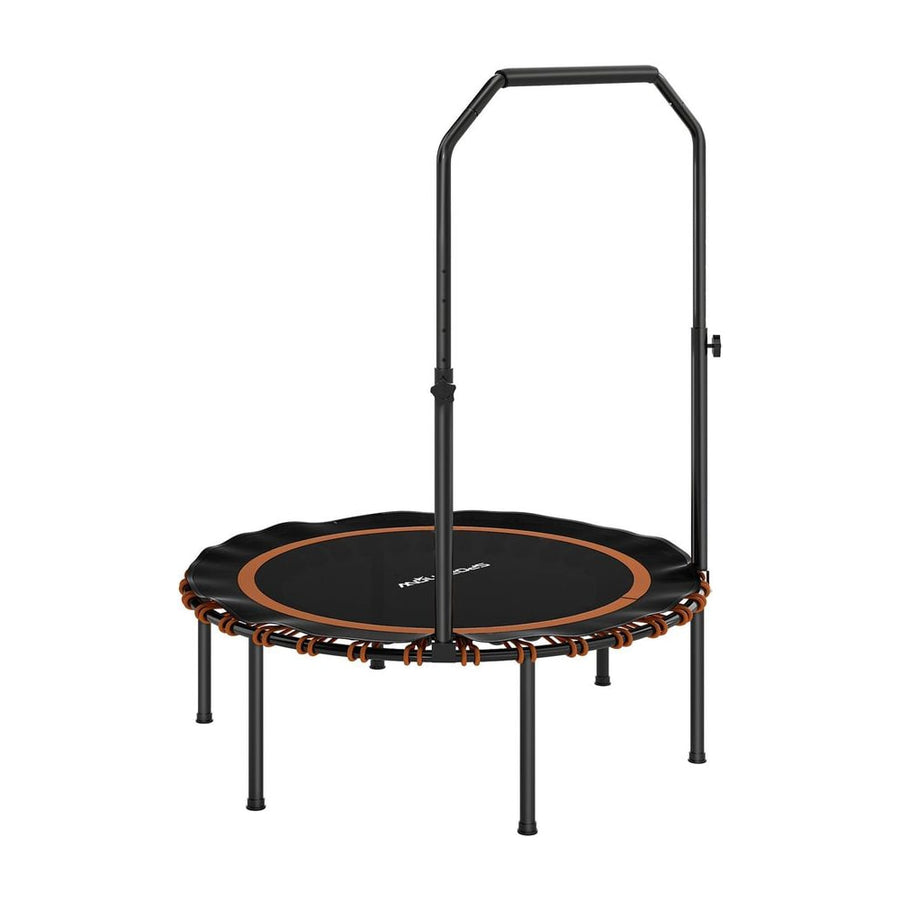 SPORTNOW 40" Foldable Fitness Trampoline Rebounder with Handle, Orange
