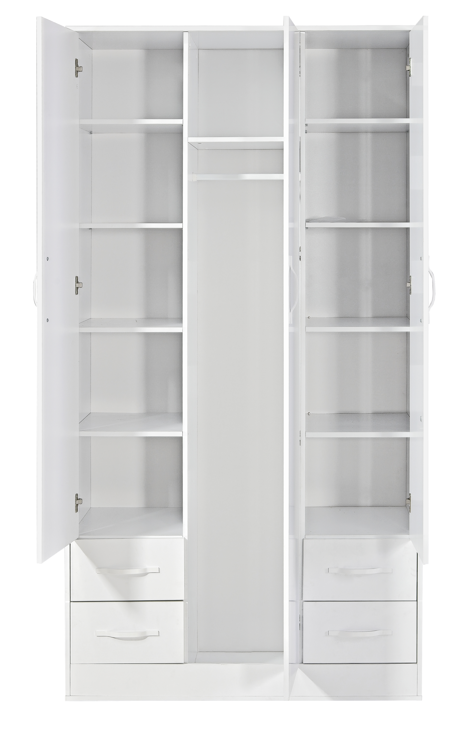 SPACEO Wardrobe 120 / Oak Artisan / Black Handles
