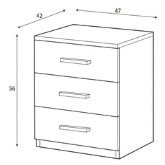 Galaxy Bedside Table 47cm - product image 4