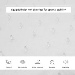 HOMCOM Office Carpet Protector Chair Mat Clear Spike Non Slip Studs Frosted Lipped