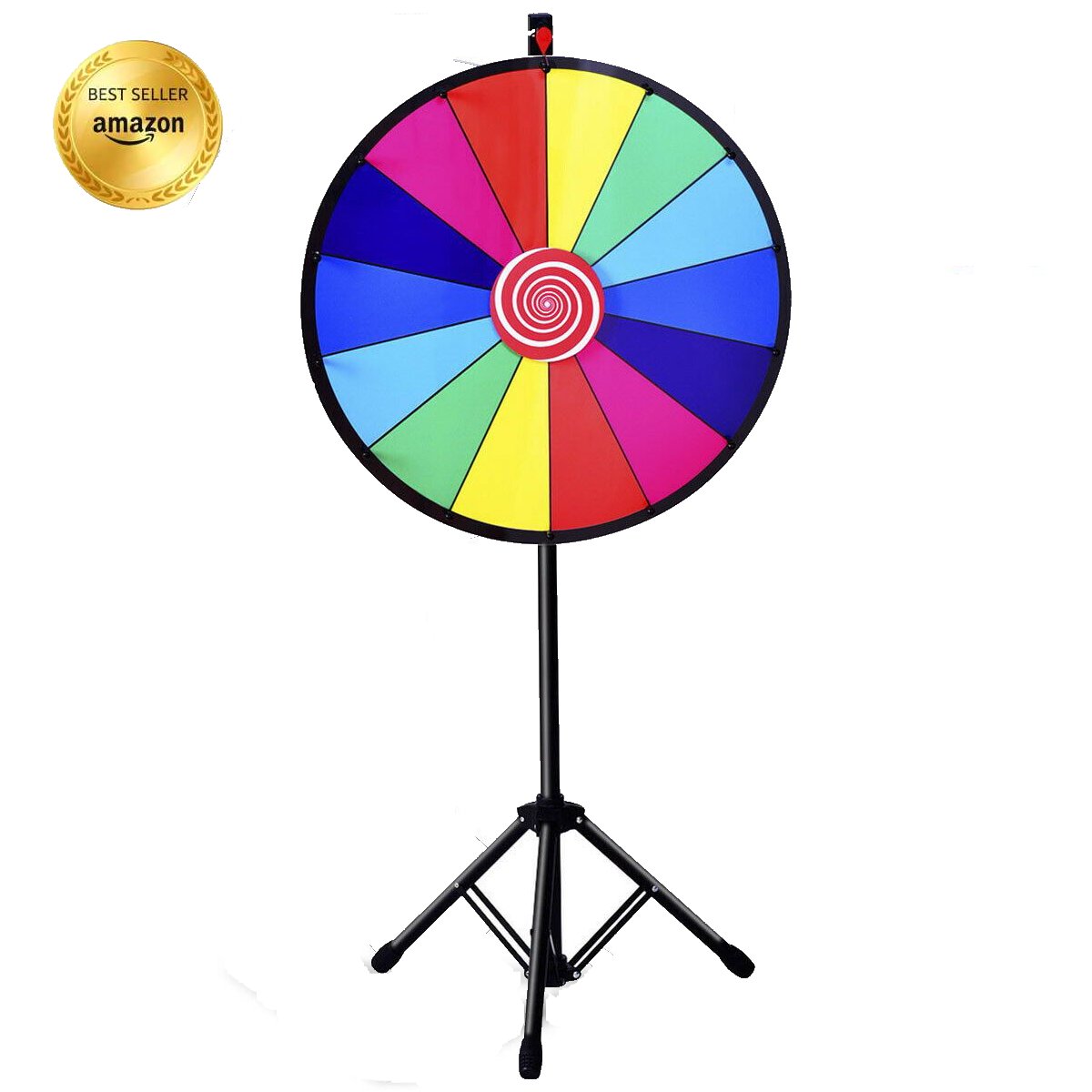 Colored Fortune wheel with Height-Adjustable Tripod