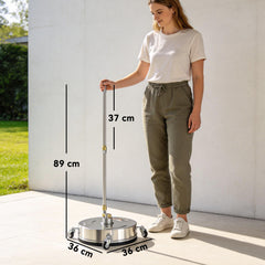 Outsunny Pressure Washer Surface Cleaner 3600 PSI Power Washer Rotary Surface Cleaner with 4 Wheels for Driveways - product