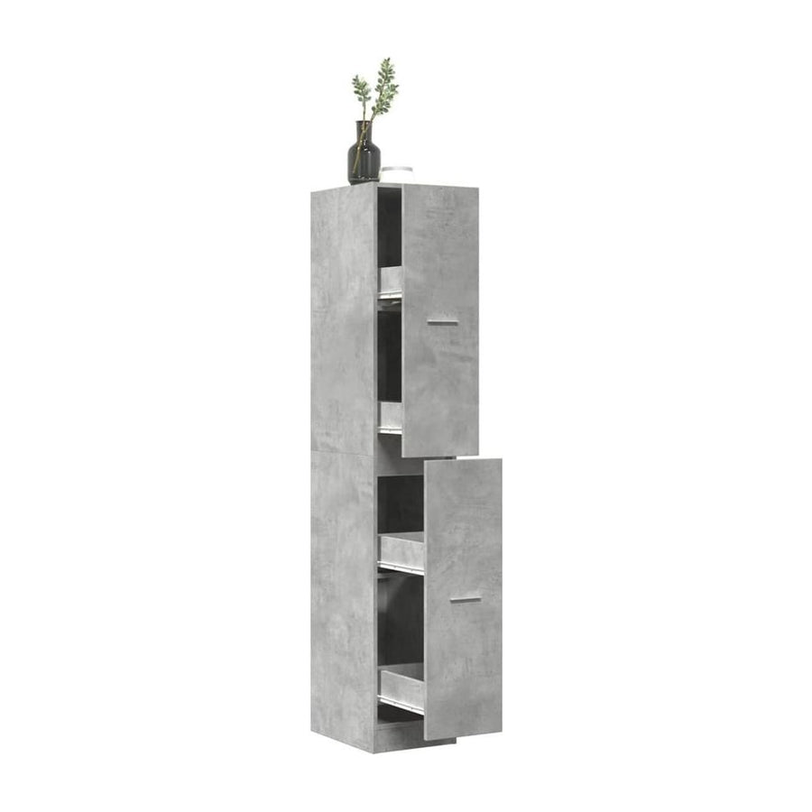Apothecary Cabinet Concrete Grey Engineered Wood