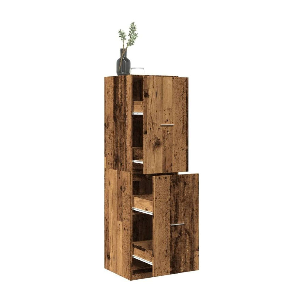 Apothecary Cabinet Old Wood Engineered Wood