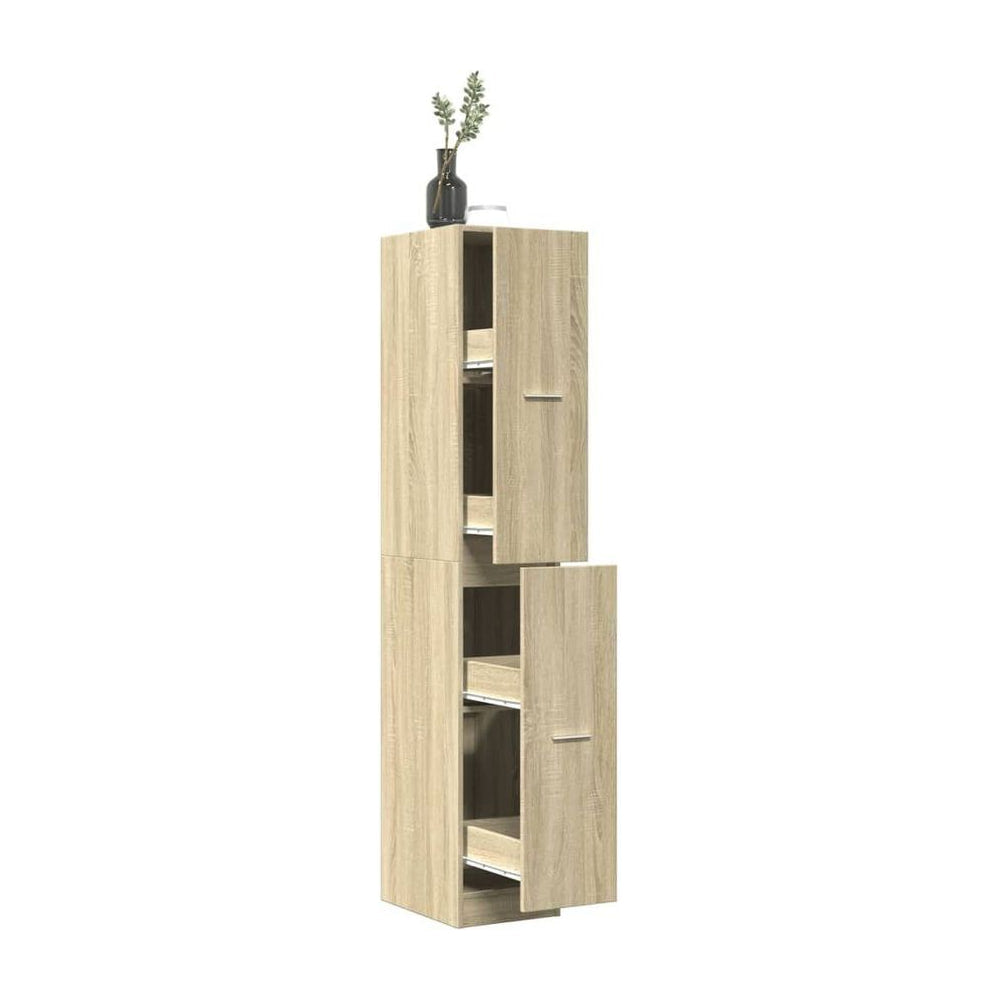 Apothecary Cabinet Sonoma Oak Engineered Wood