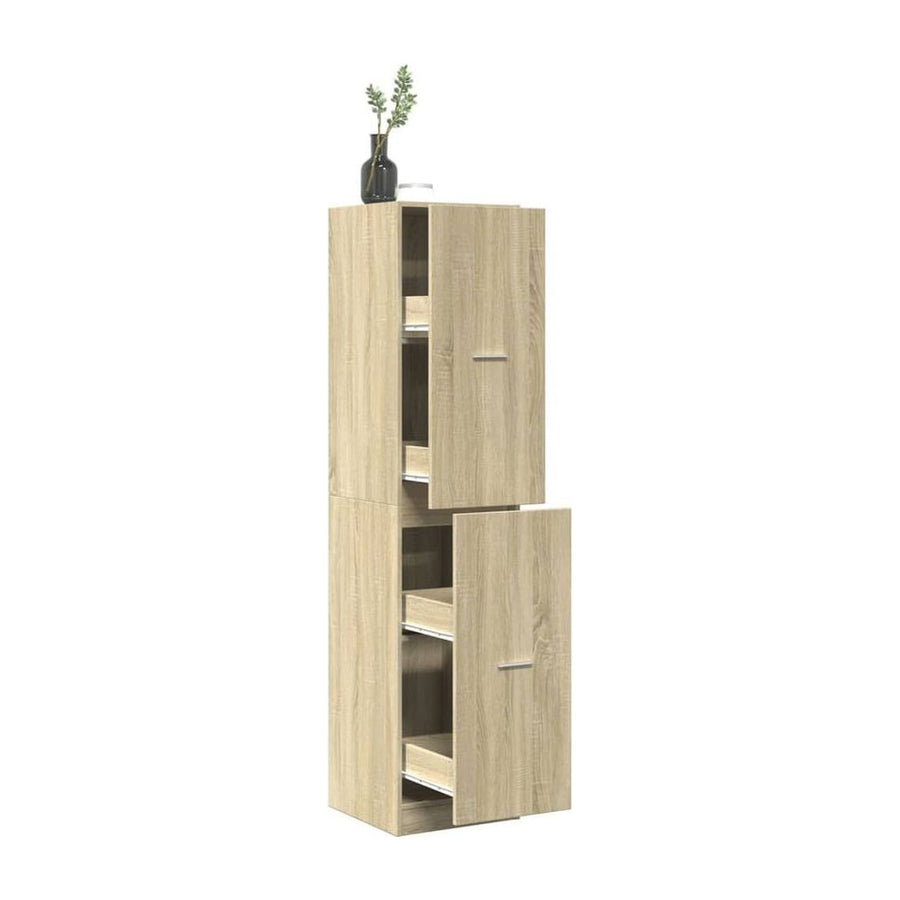 Apothecary Cabinet Sonoma Oak Engineered Wood