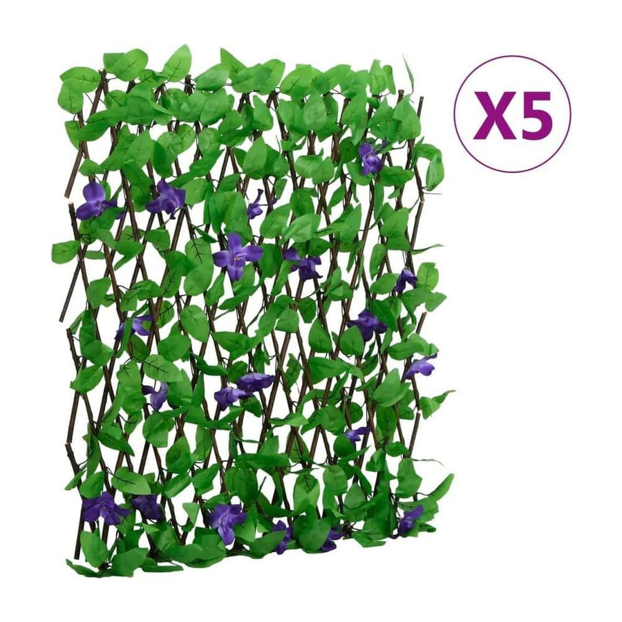 Artificial Ivy Trellis Expandable 5 pcs Green