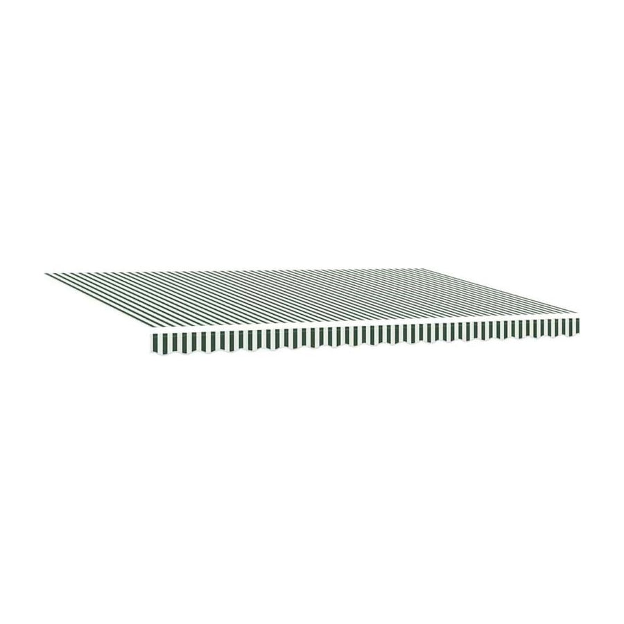 Awning Canopy Replacement for Green & White Stripe