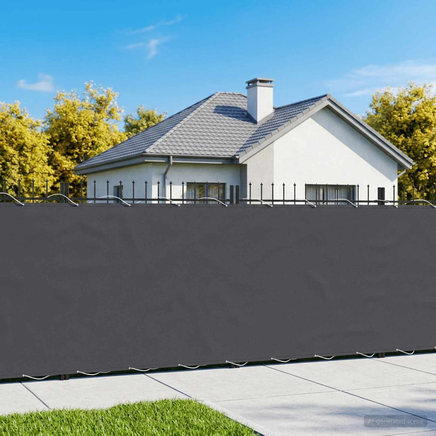 Balcony Privacy Screen with PU Coated Black