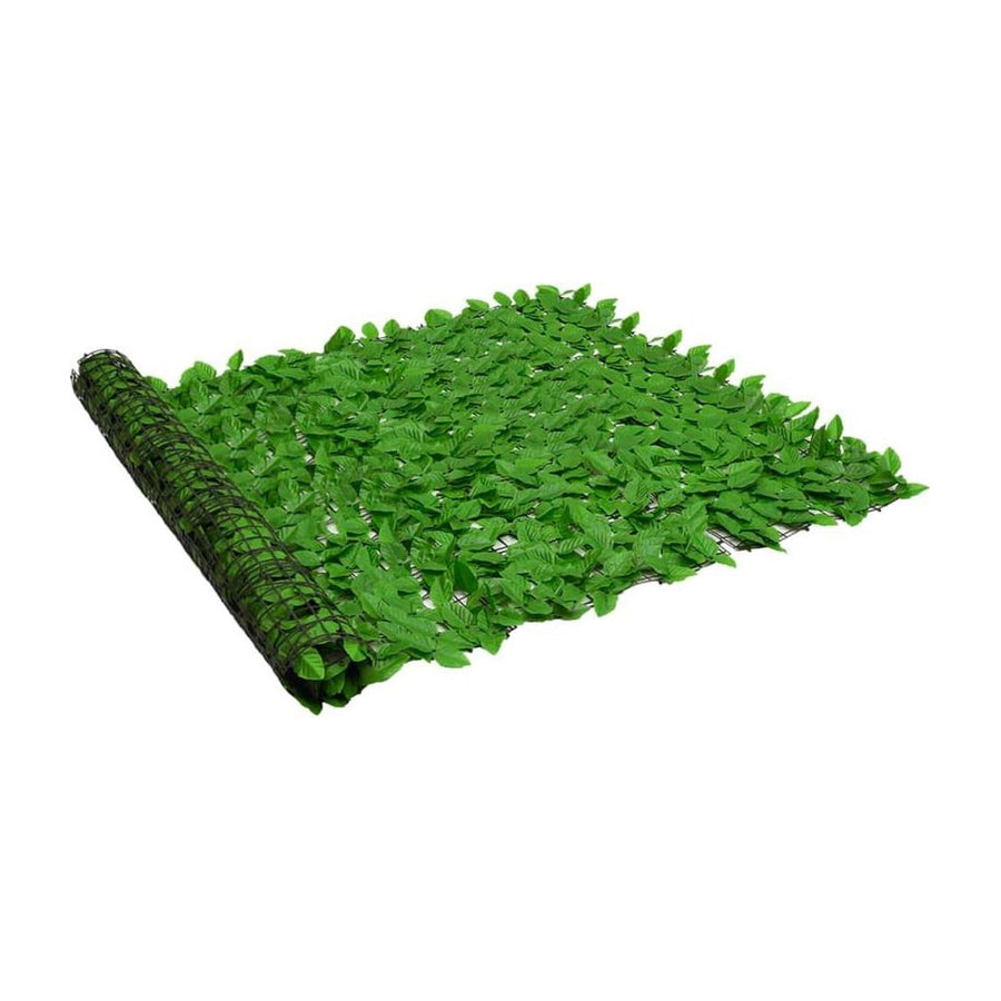Balcony Privacy Screen with Green Leaves