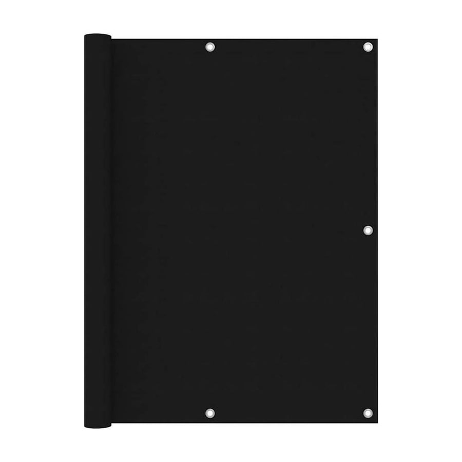 Balcony Screen Black Oxford Fabric
