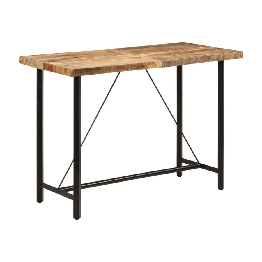 Bar Table Solid Wood Mango and Iron