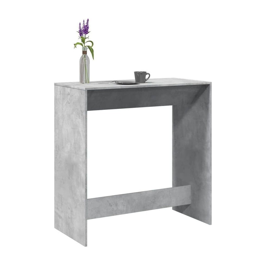 Bar Table Concrete Grey Engineered Wood