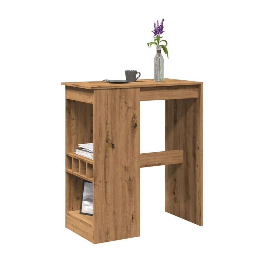 Bar Table with Racks Artisan Oak