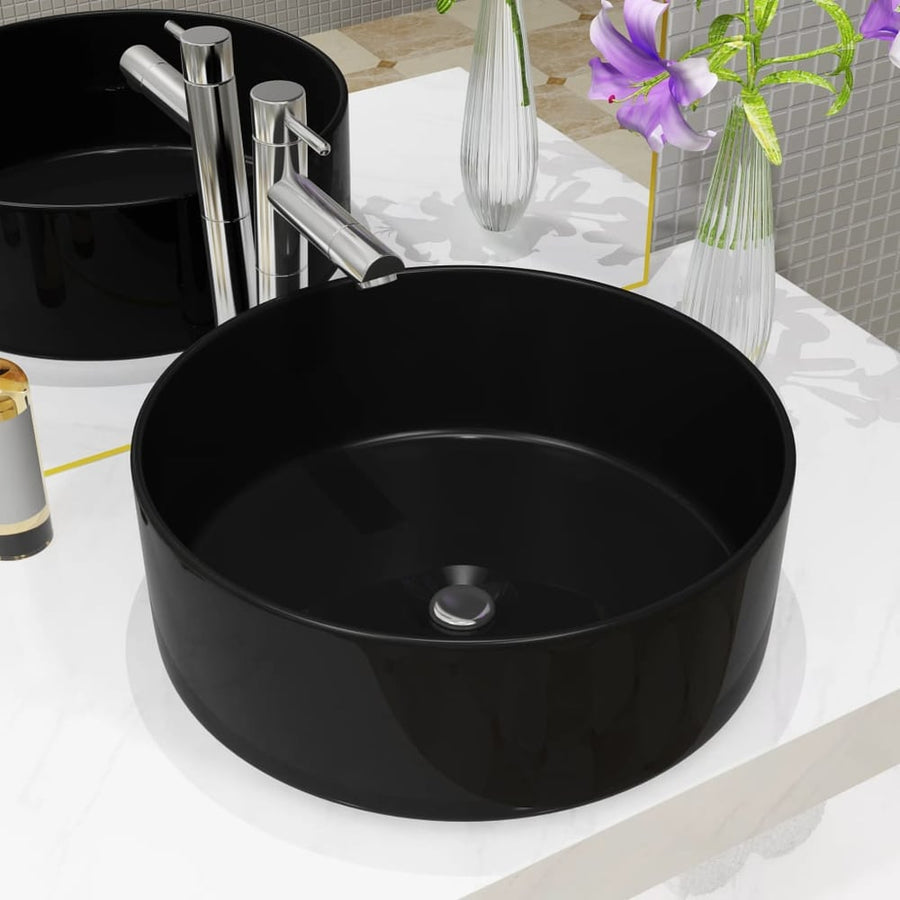 Basin Round Black