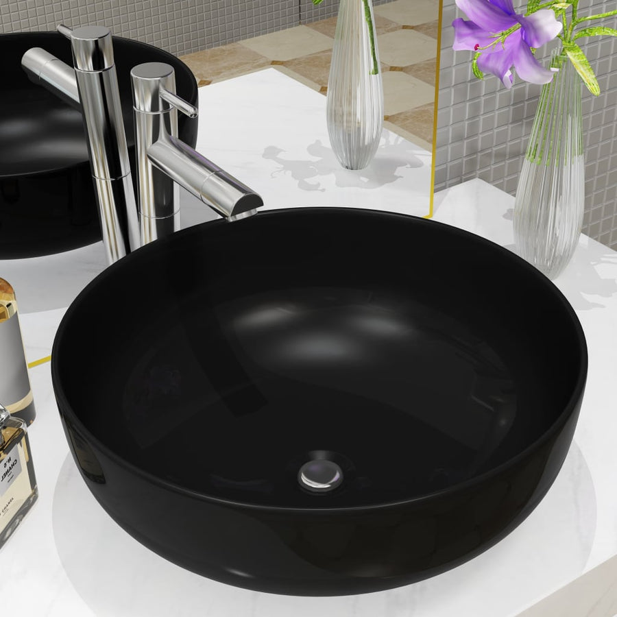 Basin Round Black