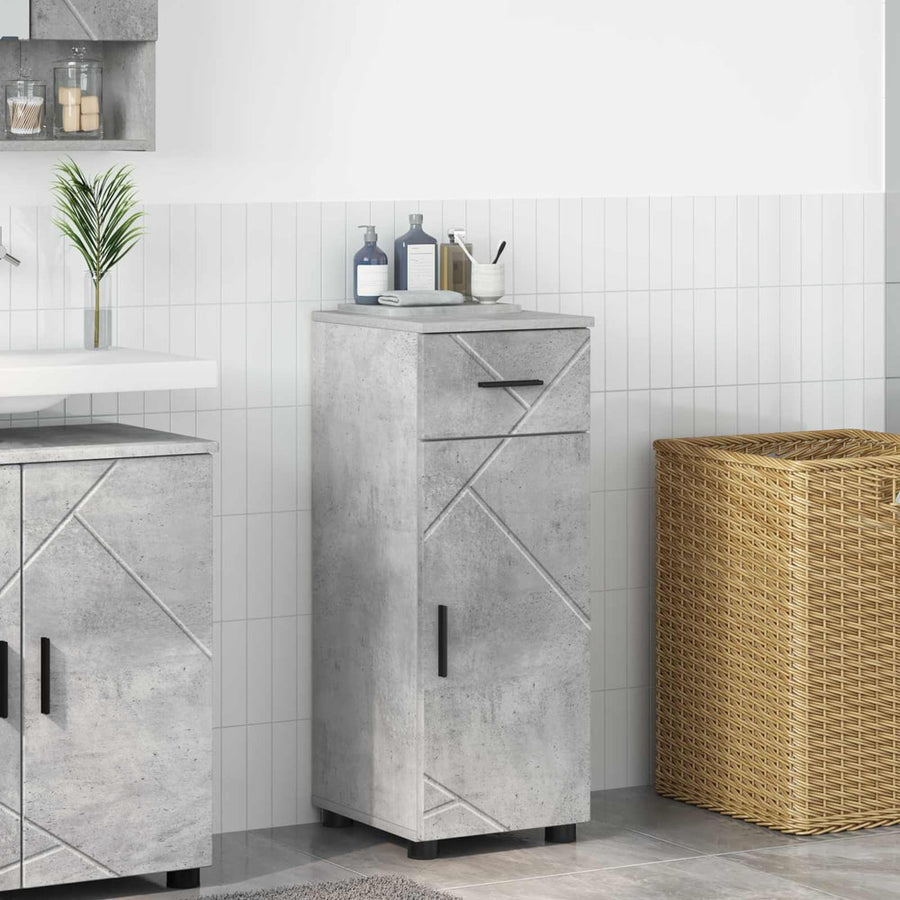 Bathroom Cabinet Concrete Grey