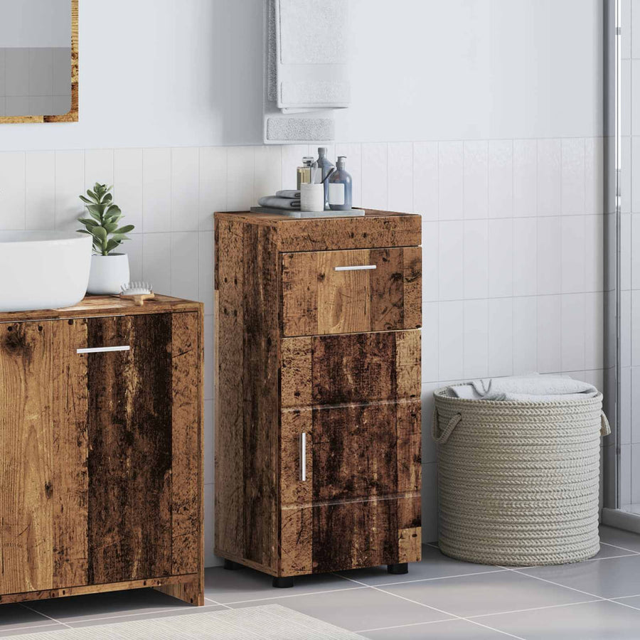 Bathroom Cabinet Set TULUM Old Wood