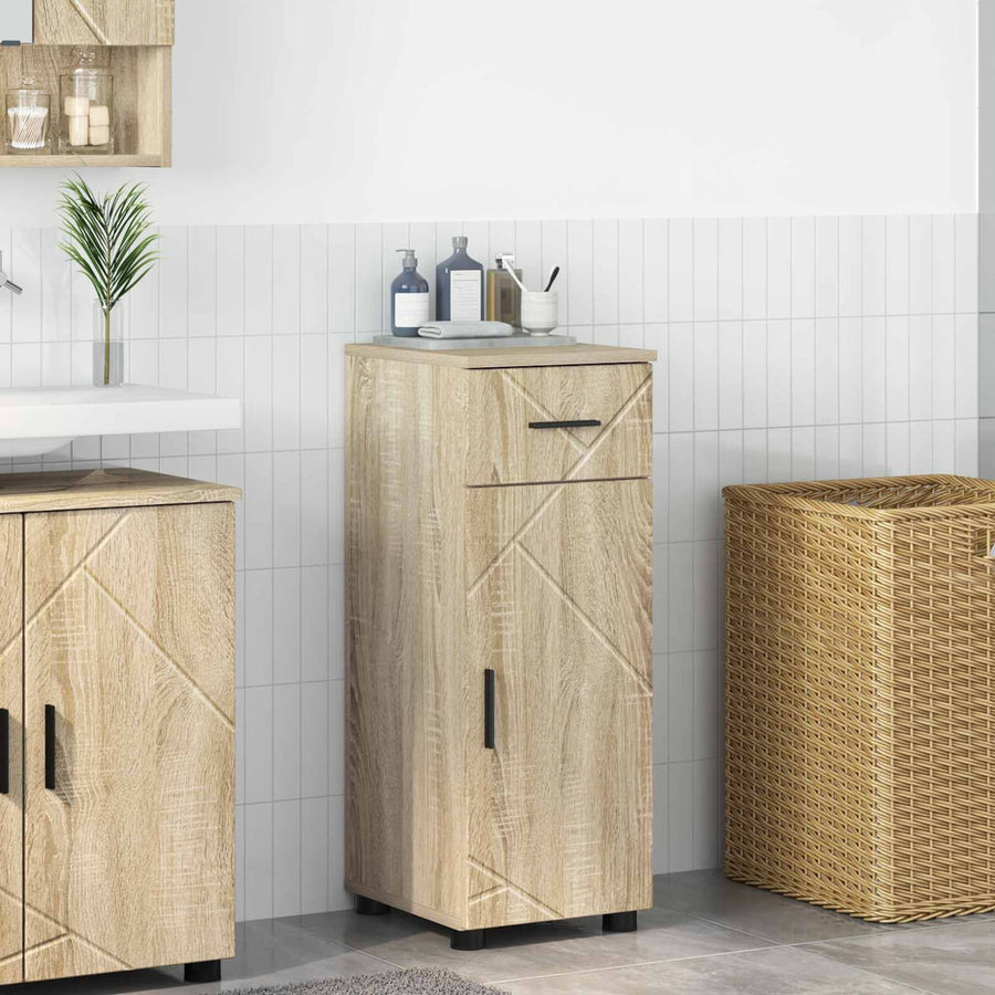 Bathroom Cabinet Sonoma Oak