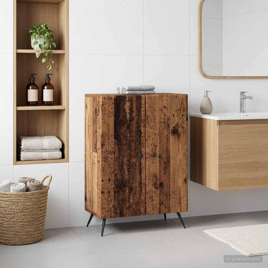 Bathroom Storage Cainet BREDA Old Wood