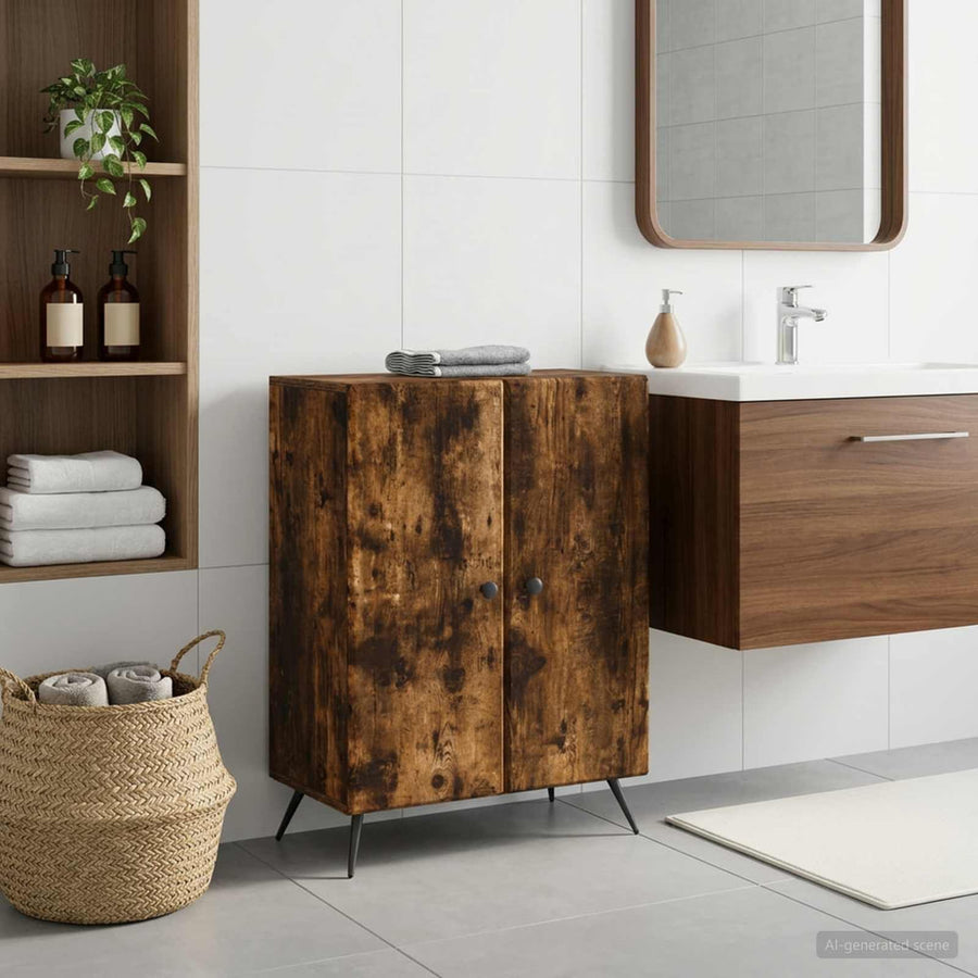 Bathroom Storage Cainet BREDA Smoked Oak