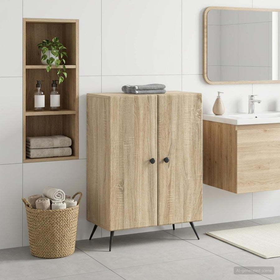 Bathroom Storage Cainet BREDA Sonoma Oak