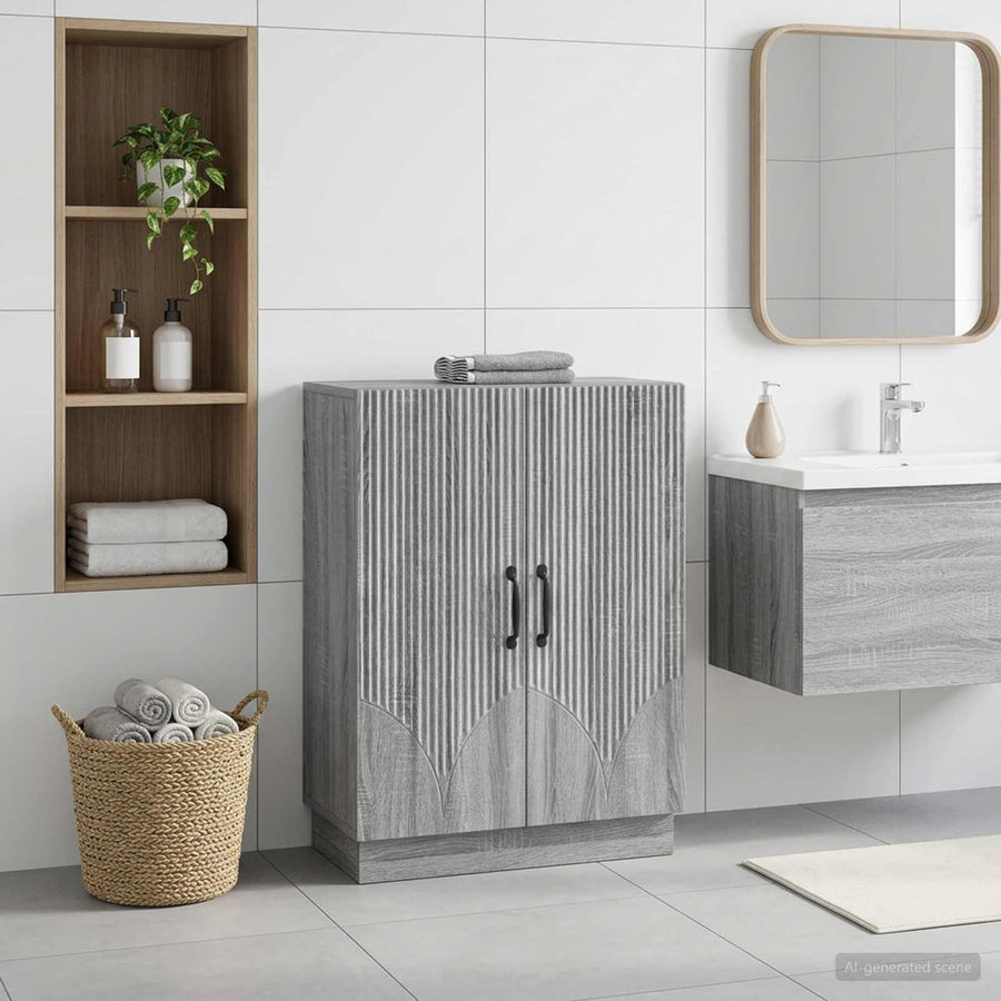 Bathroom Storage Cainet HOORN Grey Sonoma