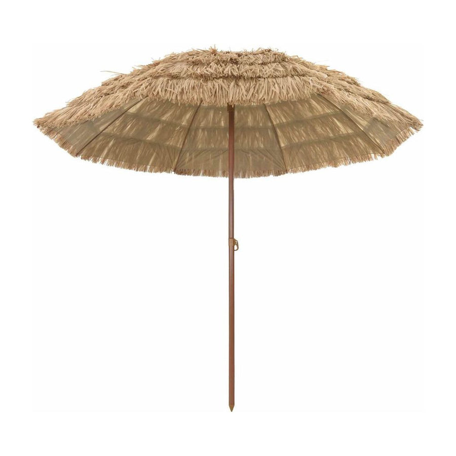 Beach Parasol Polyester and Steel Natural