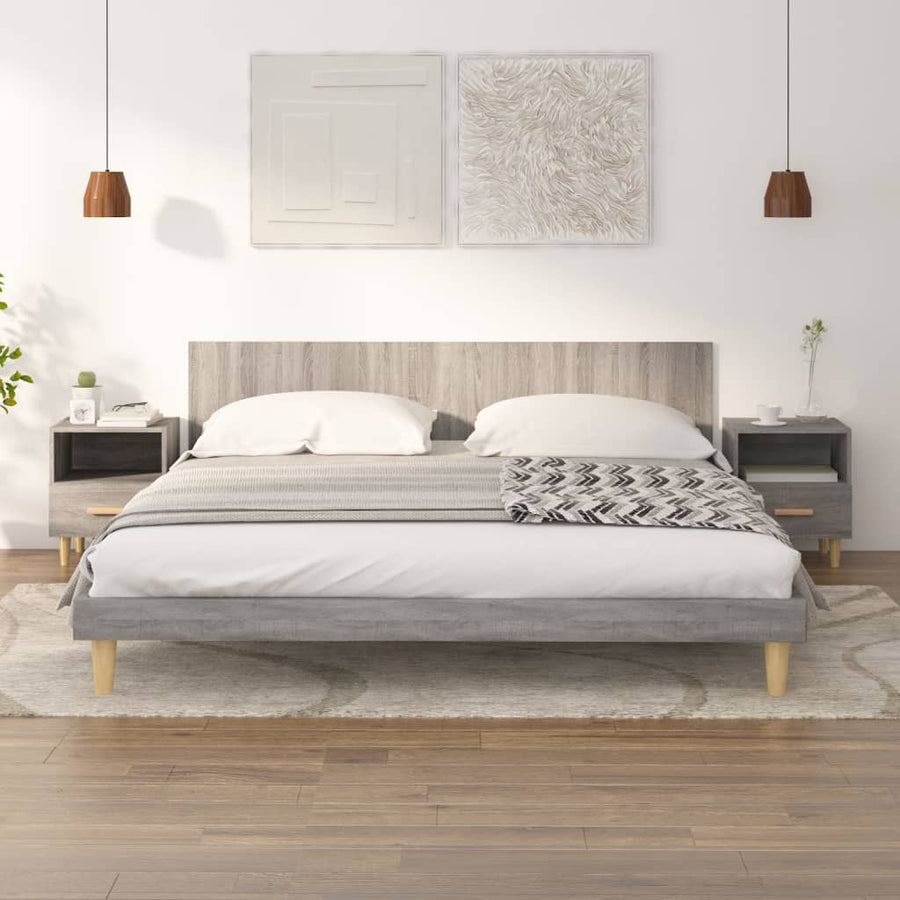 Bedside Cabinets 2 pcs Grey Sonoma