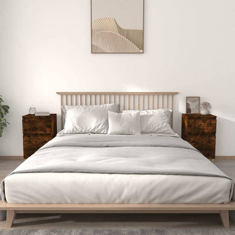 Bedside Cabinets 2 pcs Smoked Oak