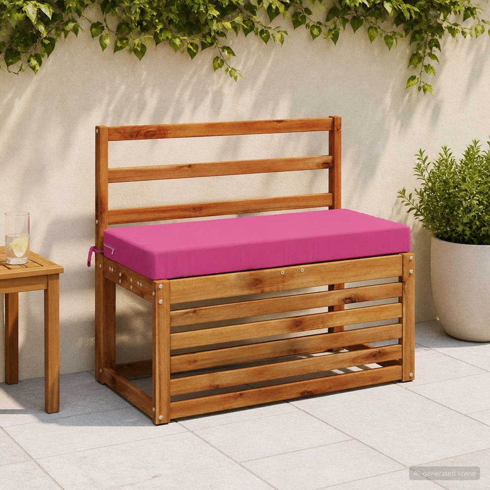 vidaXL Bench Cushions SOEST 2 pcs 100% Polyester Pink 80 x 40 x 8 cm 1
