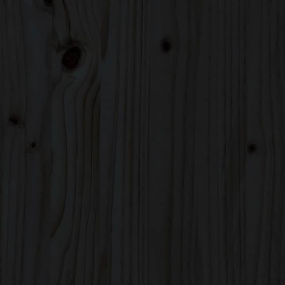 Black Solid Wood Pine
