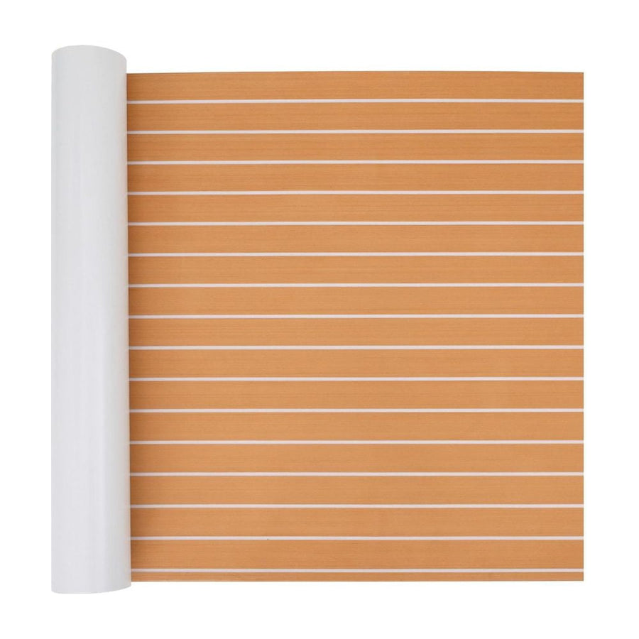 Boat Mat Striped Brown and White EVA