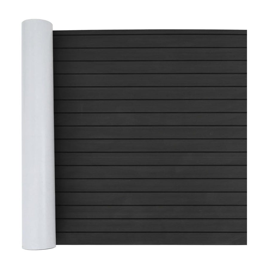 Boat Mat Striped Dark Grey and Black EVA
