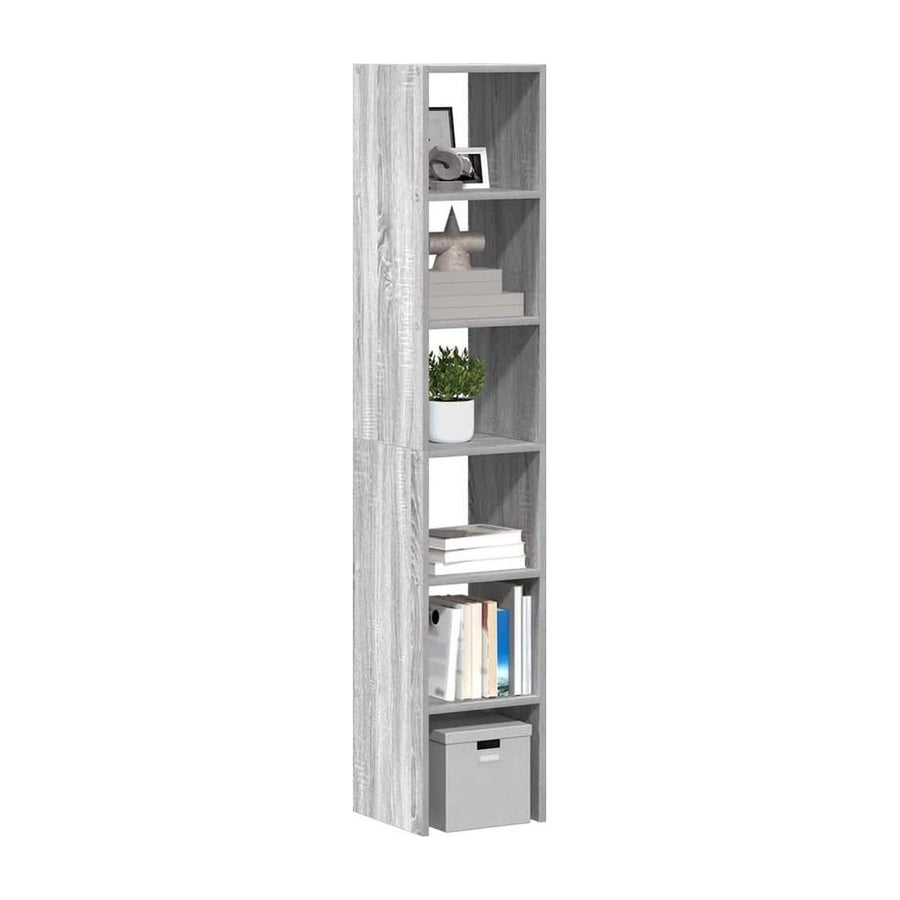 Bookcases 2 pcs Stackable Grey Sonoma