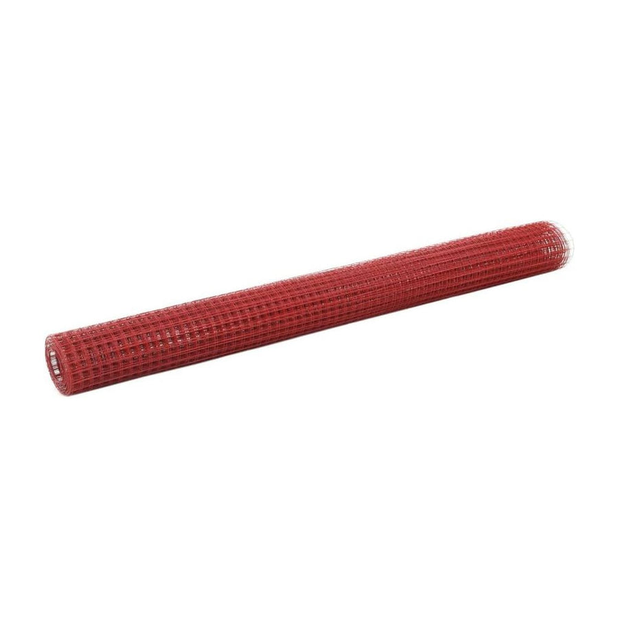 Chicken Wire Fence with PVC Coating Red