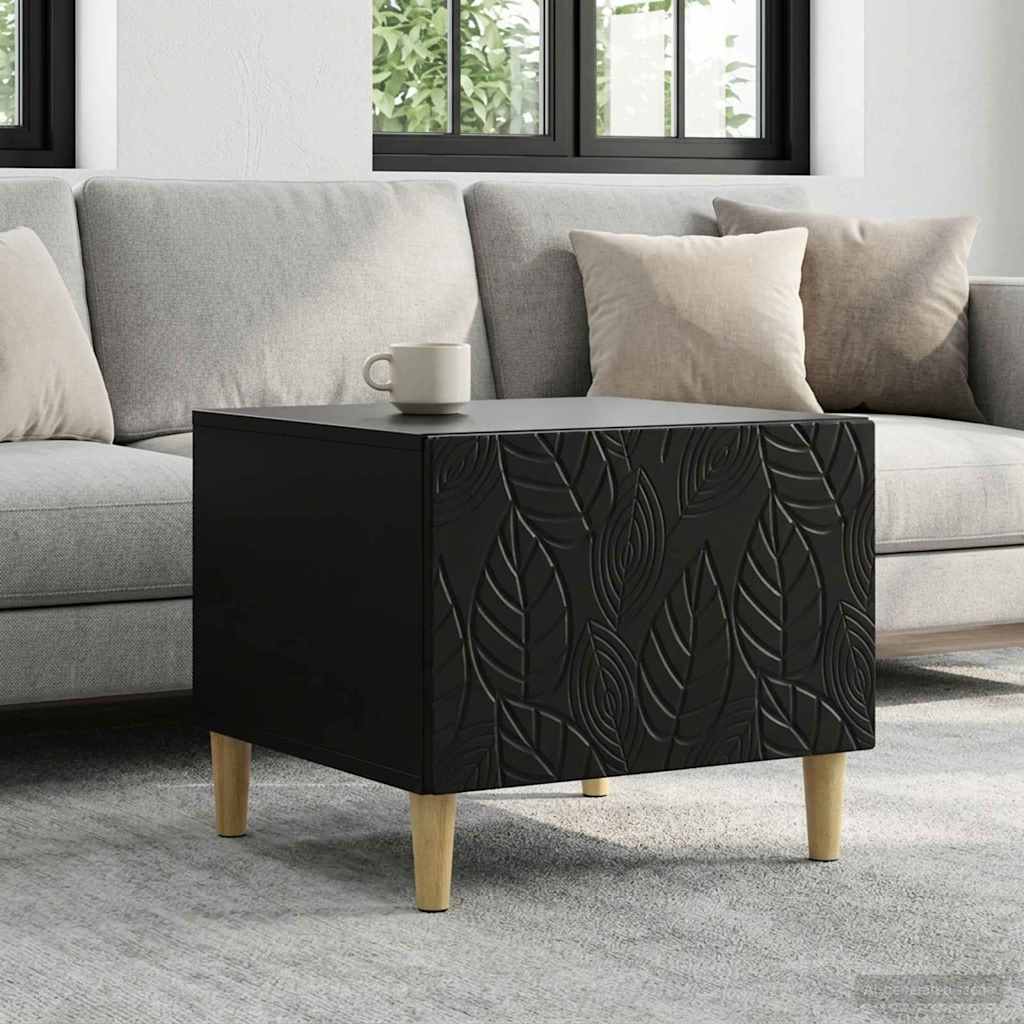 Coffee Table Black Engineered Wood