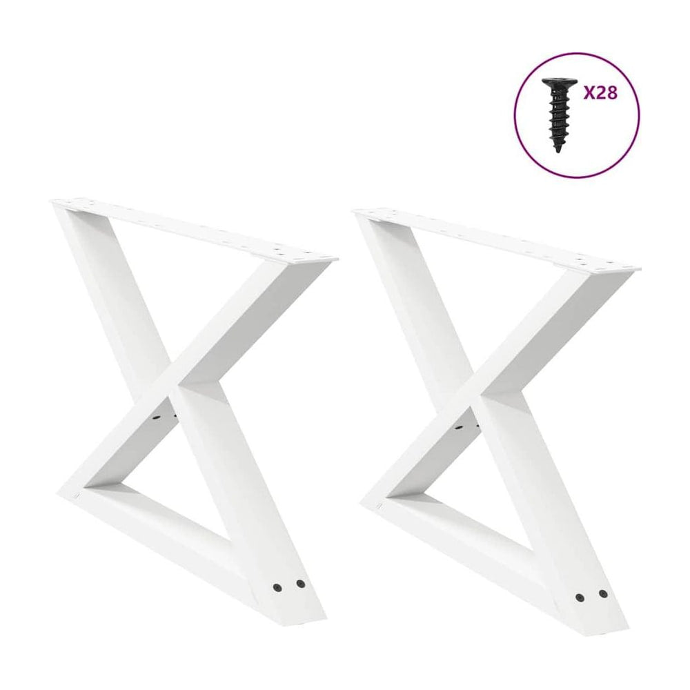 Coffee Table Legs 2 pcs White