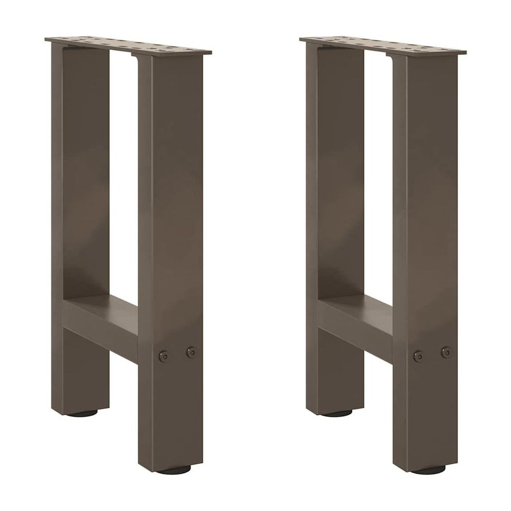 Coffee Table Legs Natural Steel 2 pcs
