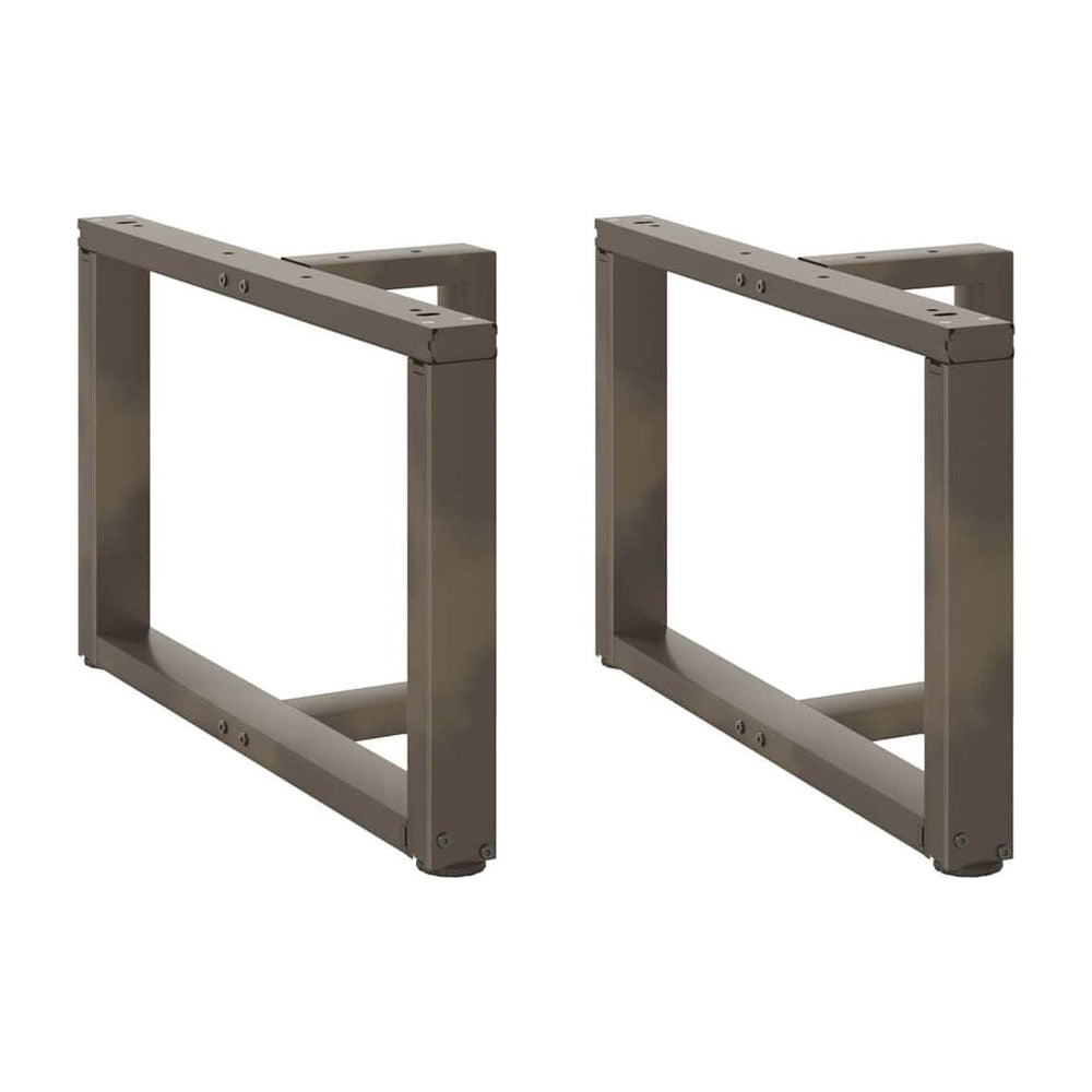 Coffee Table Legs T-Shaped 2 pcs Natural Steel