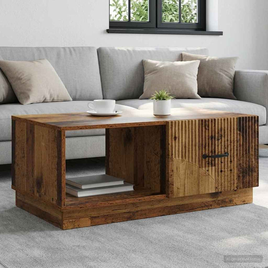Coffee Table Old Wood Engineered Wood