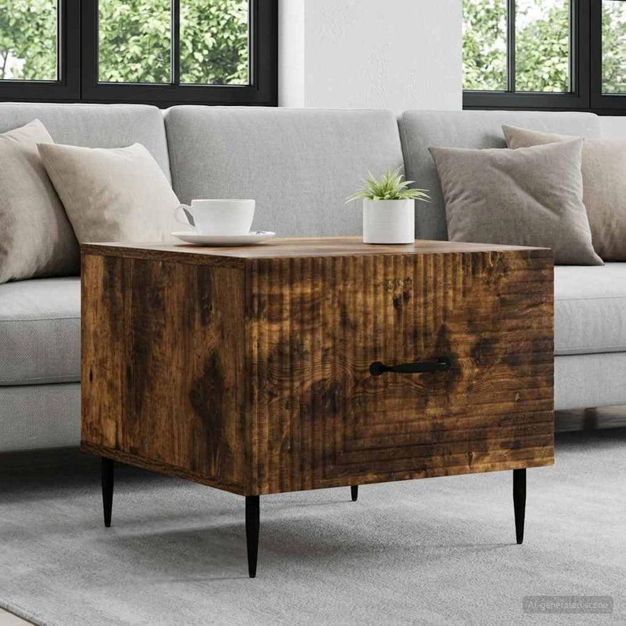 Coffee Table Smoked Oak Engineered Wood