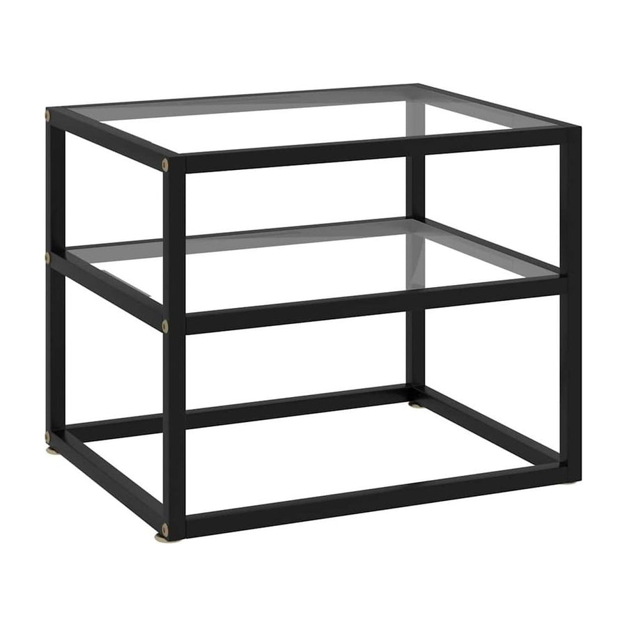 Console Table Transparent Tempered Glass