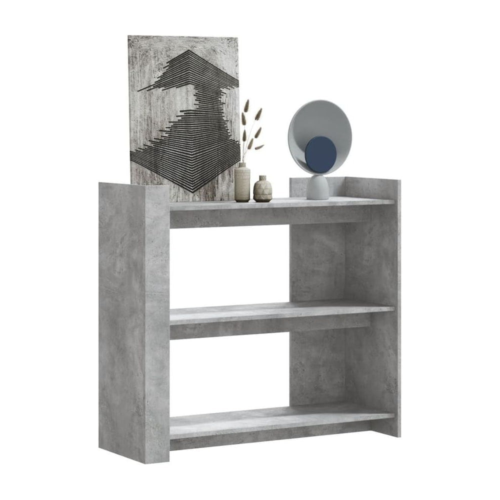 Console Table Concrete Grey Engineered Wood