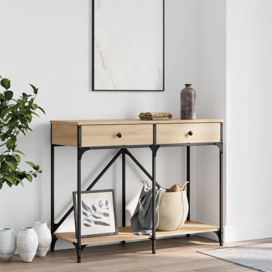 Console Table Sonoma Oak Engineered Wood