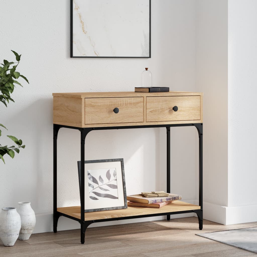 Console Table Sonoma Oak Engineered Wood