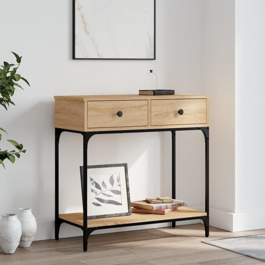 Console Table Sonoma Oak Engineered Wood